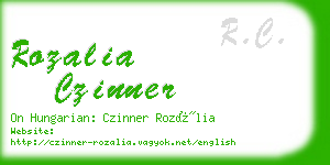rozalia czinner business card